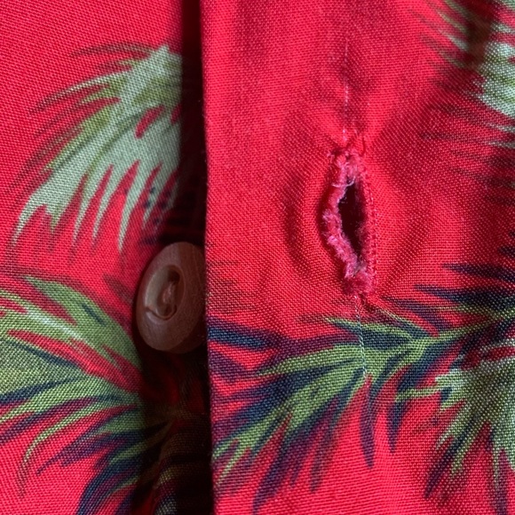 Paradise Found 2XL Shirt Coconut Palm Trees Honolulu Hawaii Vintage Red - Picture 7 of 7